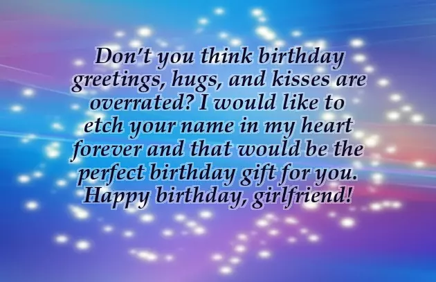 Heart Touching Birthday Wish For Girlfriend