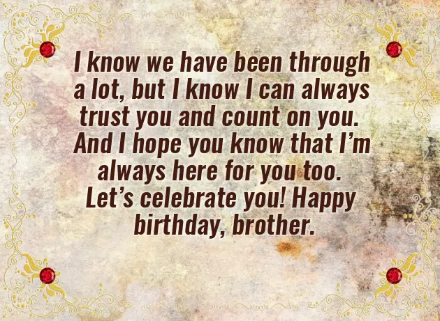 Good Words For Brother Birthday