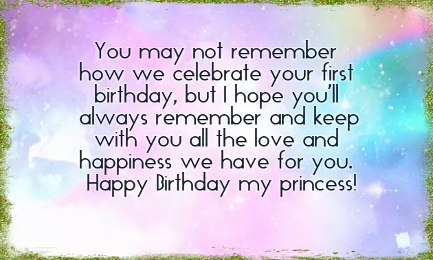 Happy Birthday Wishes Little Baby