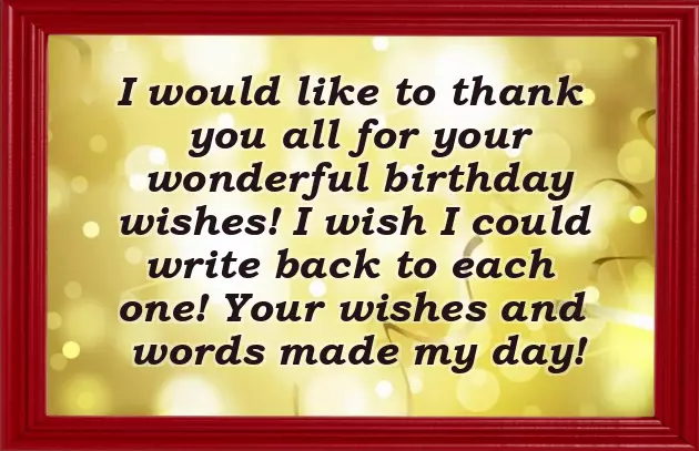 Thanks Guys For The Birthday Wishes