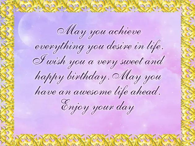 On Your Birthday I Wish You