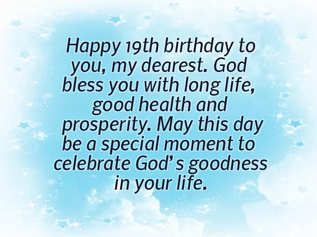 Birthday Wishes For 19 Year Old Son