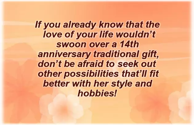 14 Year Wedding Anniversary Gift 14 Year Wedding Anniversary Gift