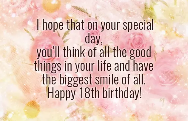 Congratulations 18Th Birthday