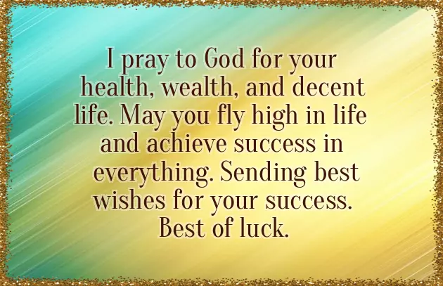 I Wish You Success
