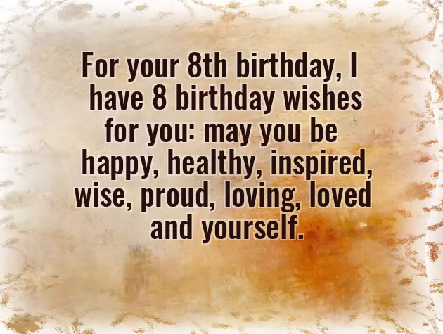 Birthday Wishes For 8 Year Old Son From Mom