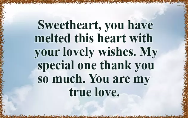 Thanking For Birthday