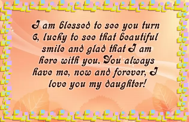 Birthday Wishes To 6 Years Old Girl Birthday Wishes To 6 Years Old Girl