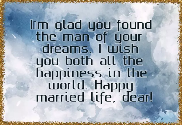 Wedding Wishes For Sister Marriage