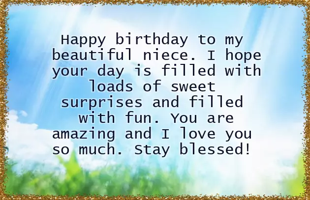Wishing A Niece A Happy Birthday