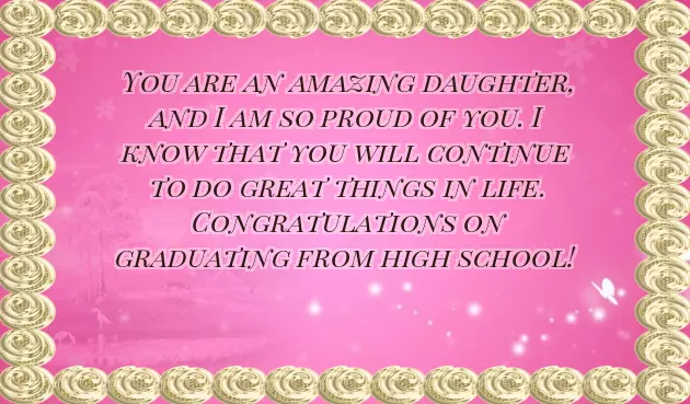 Congratulations On Your Daughter