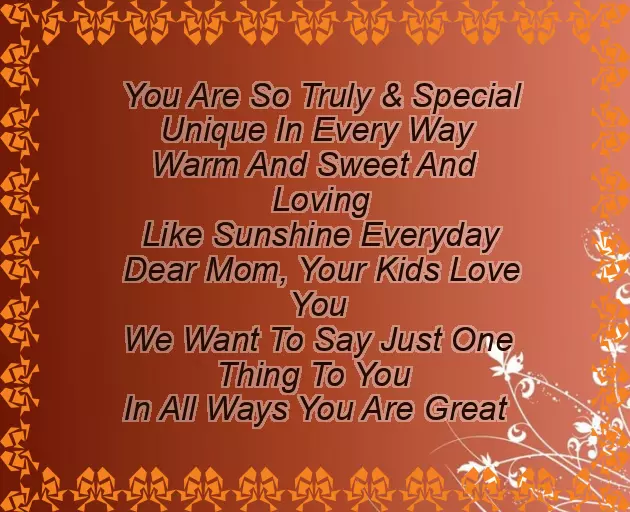 Cute Poems For Mothers Day Cute Poems For Mothers Day