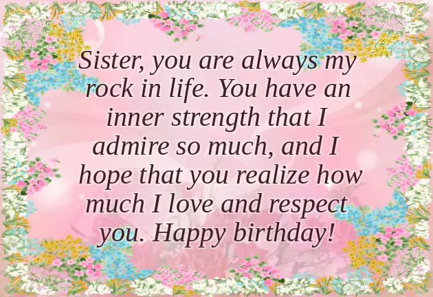 Birthday Wishes For My Cute Sister
