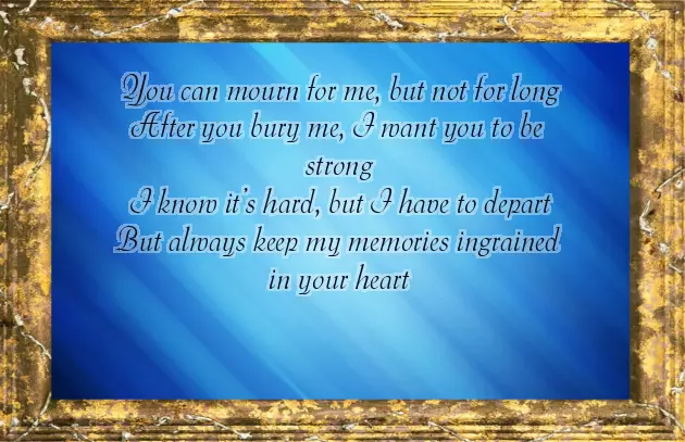 Poems For Lost Loved Ones