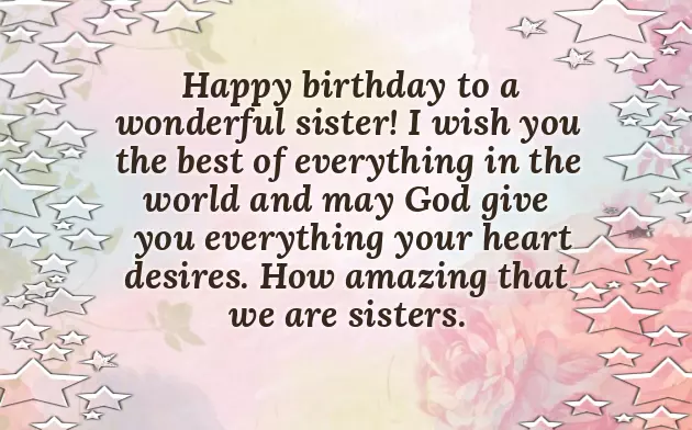 Happy Birthday Sister Not By Blood