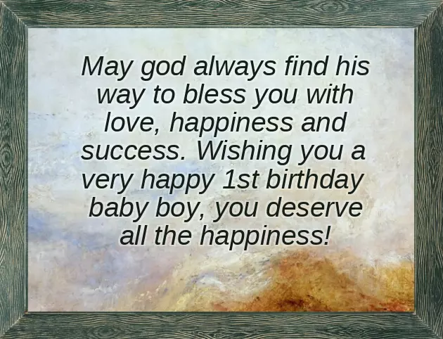 Birthday Wishes In English For Baby Boy
