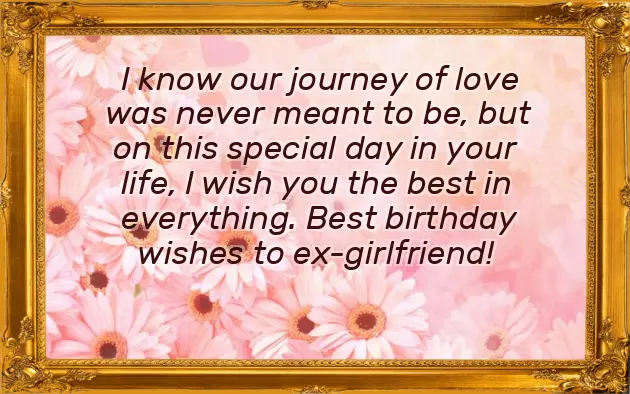 Happy Birthday To Ex Gf