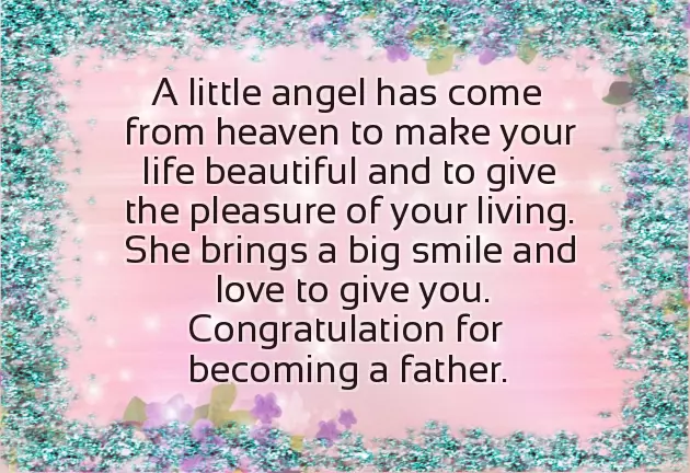 Congratulating A New Father Congratulating A New Father