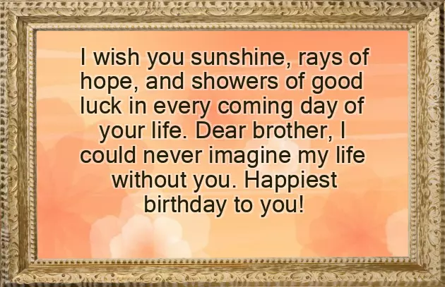 Birthday Quotes For Brother