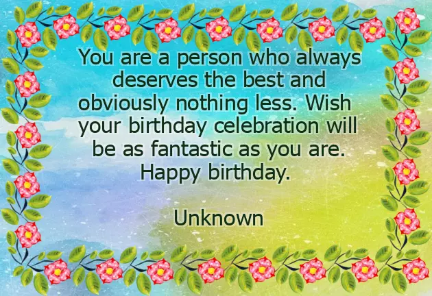 Wishes You A Very Happy Birthday