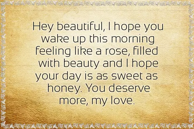 Romantic Good Morning Messages For My Girlfriend