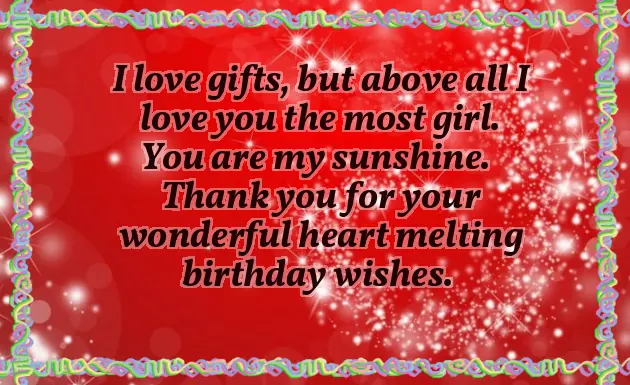 Thank U Message For My Birthday Greetings Thank U Message For My Birthday Greetings