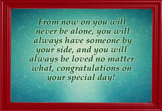 Wish New Married Life