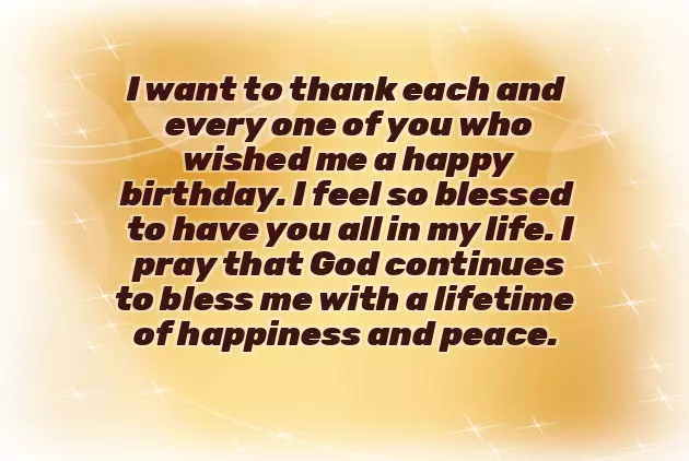 Saying Thank You For My Birthday Wishes