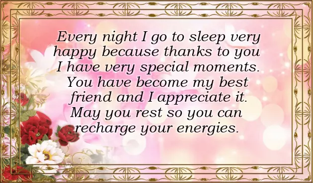 Goodnight Message For Best Friend