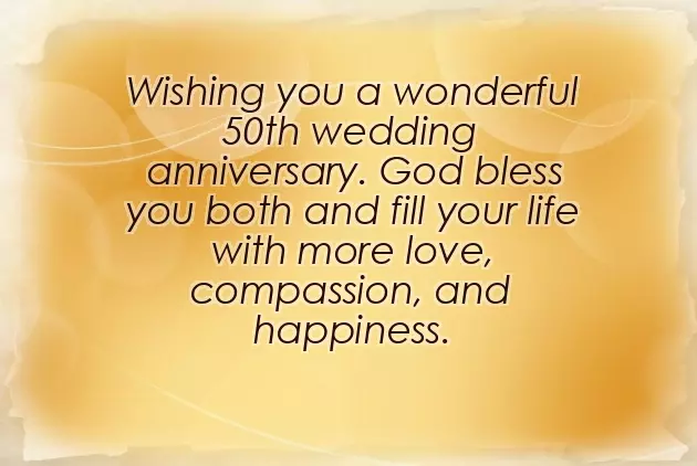 50Th Marriage Anniversary