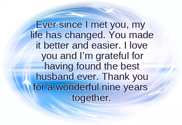 Happy 9Th Wedding Anniversary Wishes