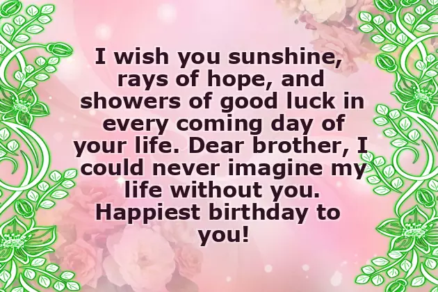 Brother Best Birthday Wishes