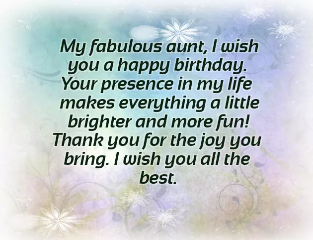 Happy Birthday Auntie Message Happy Birthday Auntie Message