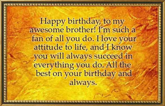 Good Words For Brother Birthday