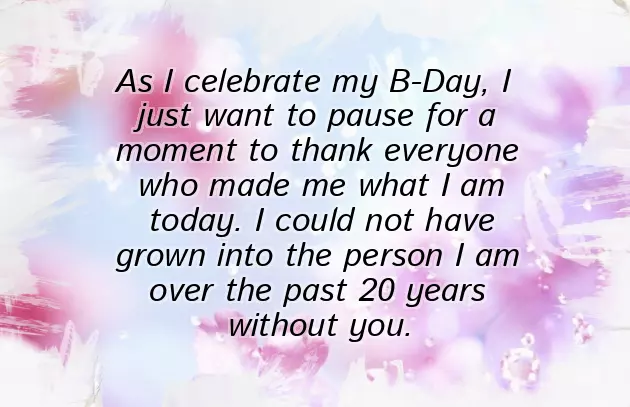 My 20Th Birthday Quotes