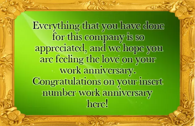 5 Year Work Anniversary Congratulations