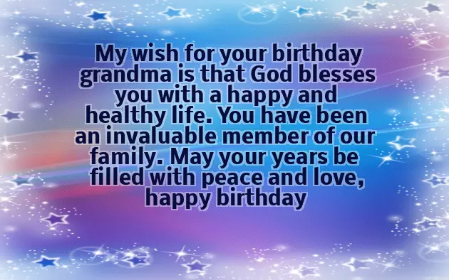 Happy Birthday Grandma Message