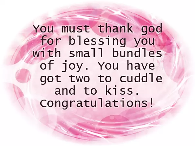 Congratulations On Twins Baby Girl