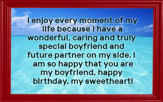 Birthday Wishes To Boyfriend Romantic