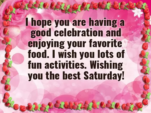 Saturday Morning Message Saturday Morning Message