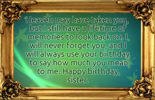 Words For A Sister On Her Birthday