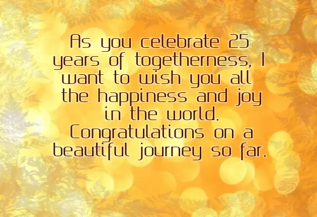 Parents 25Th Anniversary Wishes
