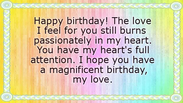 Birthday Wishes In English For Husband