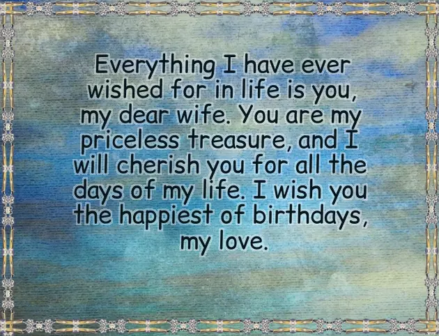 Romantic Birthday Wishes For Wife