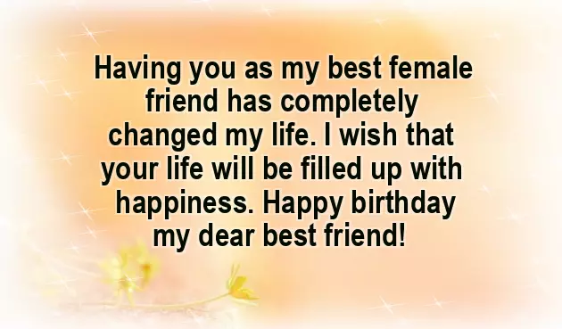 Happy Birthday Quotes For My Best Friend Girl