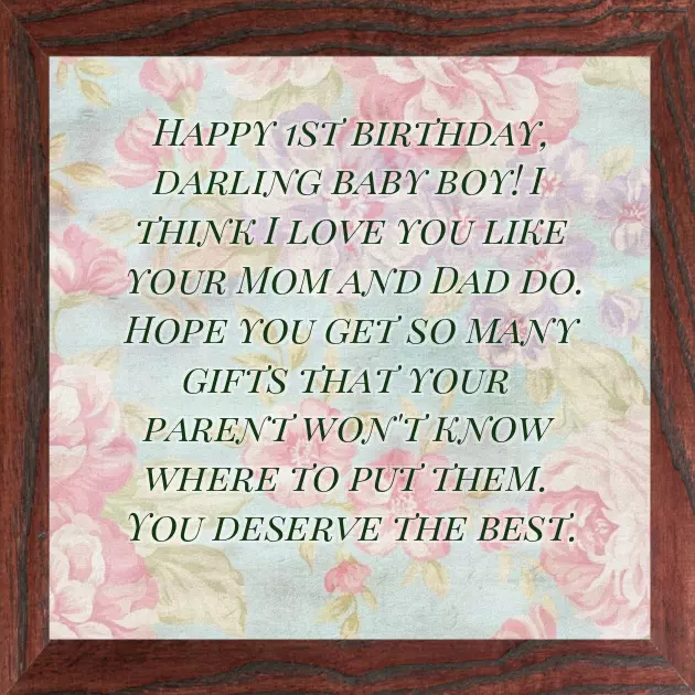 1St Year Birthday Wishes