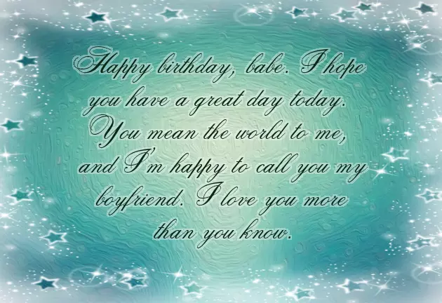 New Year Wishes Boyfriend