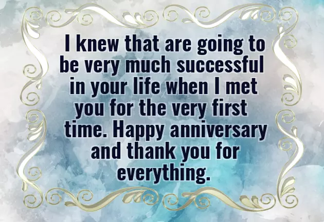 Congratulations For Work Anniversary Message