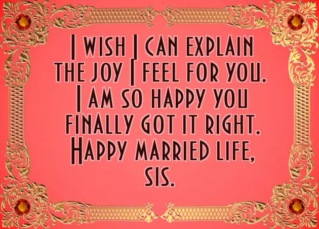 Congratulations For Your Sister Marriage Congratulations For Your Sister Marriage