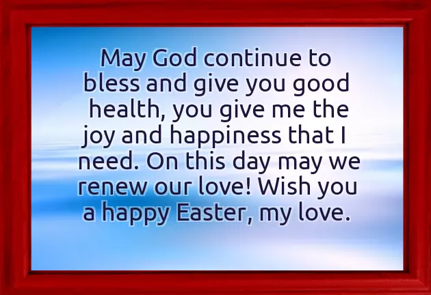 Easter Message For My Love